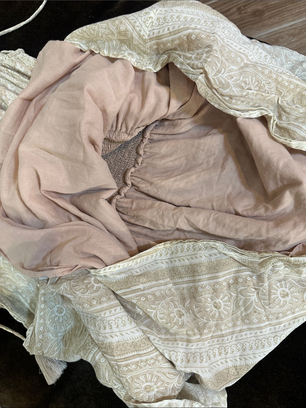 Cleobella Cream Paisley Boho Ruffle Dress size S - Picture 11 of 11